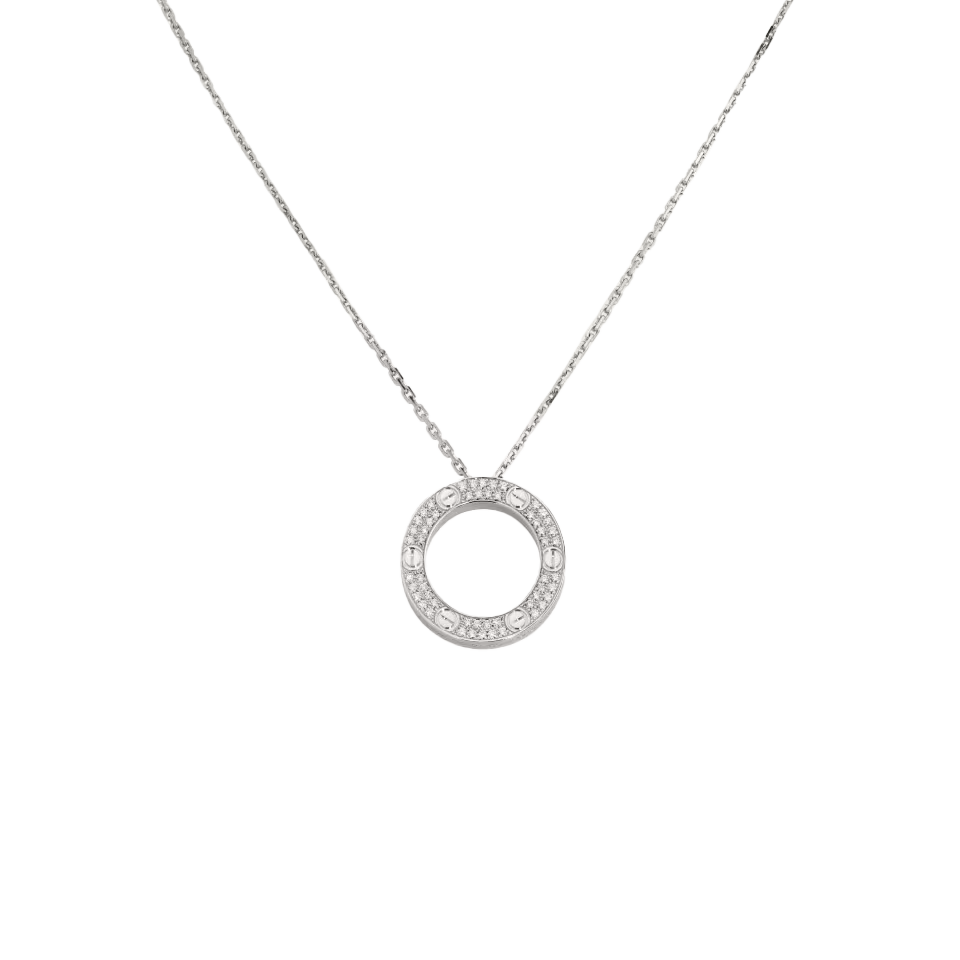 Подвеска Cartier Love White Gold Diamonds B7058000(50512) №4