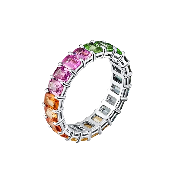 Кольцо Ralfdiamonds 5,23 ct Multicolor Sapphire White Gold RDB(54230) №4