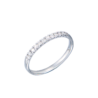 Кольцо No name дорожка из 12 бриллиантов 0,09 ct и белого золота 750 пробы(50896) №1