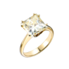 Кольцо No name 6,05 сt M/SI1 Princess Cut Diamond МГУ(53285) №1