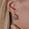 Серьги Mario Panelli FLOWER Blue Sapphire & Diamonds & White Gold(45623) №2
