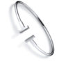 Браслет Tiffany & Co T Narrow Wire Bracelet in White Gold 33419104(55973) №1