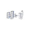 Пусеты No name в стиле Harry Winston "Graffiti" Diamonds & Sapphire in Platinum(53540) №2