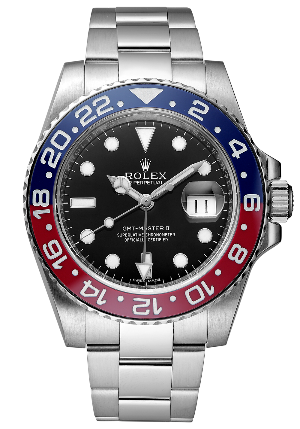 Швейцарские часы Rolex GMT-Master II 40 мм Pepsi Gold 116719BLRO(13008) №5