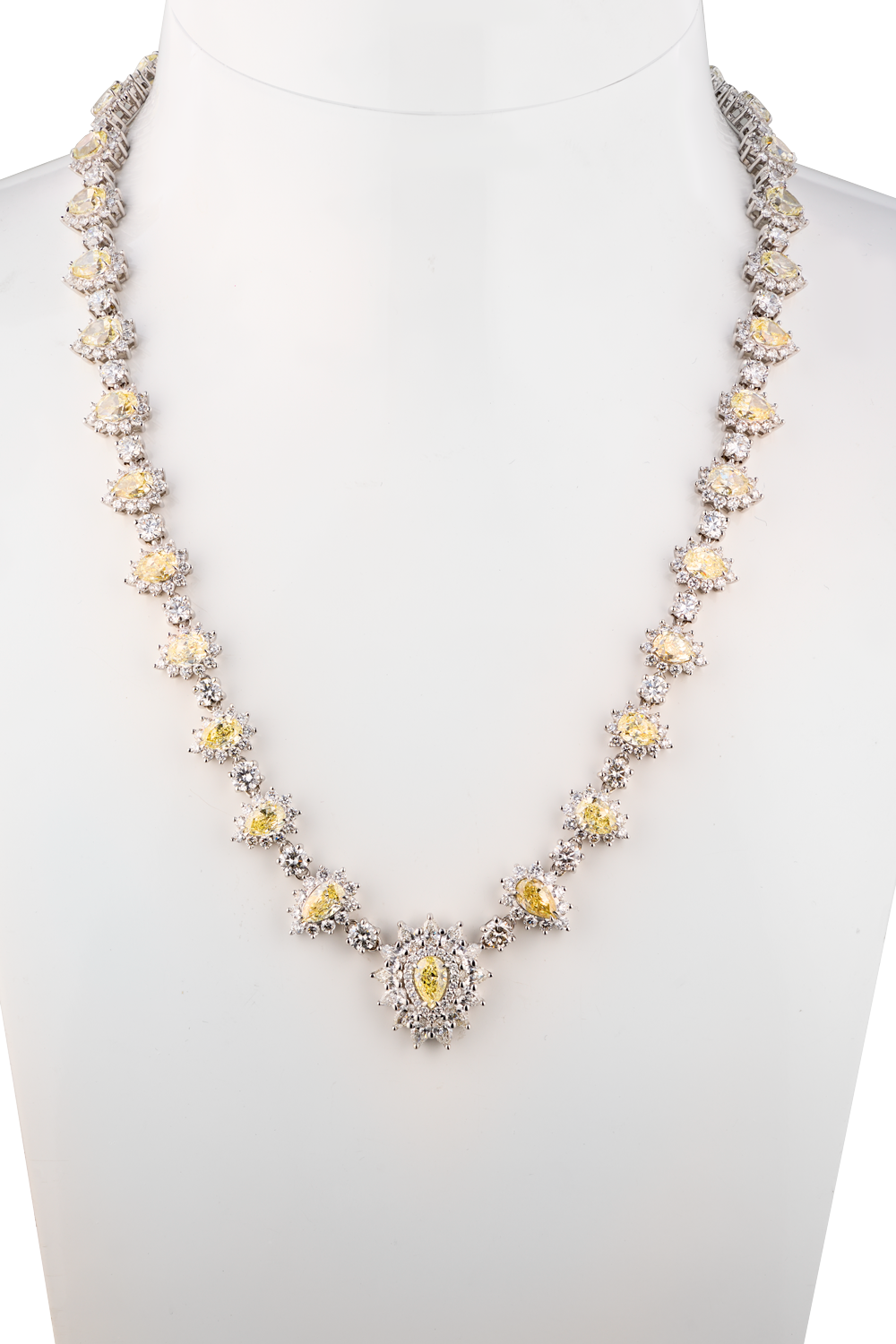 Колье Yanush Gioielli Two Tone 33,27 ct Multishape Diamonds Necklace YN6155W(49551) №3