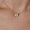Подвеска DeRosa 1.01 ct Fancy Light Yellow/VS1 Diamond Heart N5421179(32431) №4