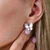 Серьги Van Cleef & Arpels Two Butterfly rose gold, Diamond, Mother-of-pearl VCARO8FN00(42339) №2