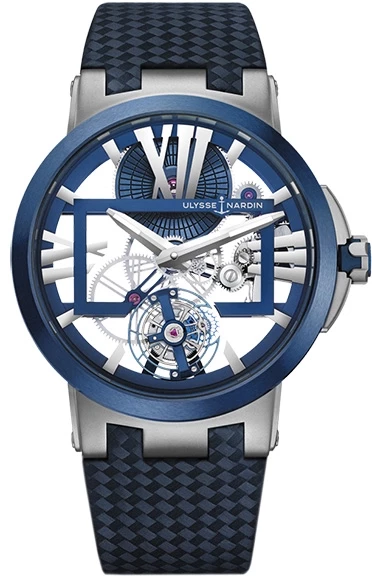 Швейцарские часы Ulysse Nardin Executive Skeleton Tourbillon Blue 1713-139(46700) №2