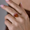 Кольцо No name Moving Multi-Gemstone Yellow Gold Ring(46015) №2