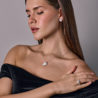 Кольцо No name 2,93 ct H/VS2 Round Brilliant & 0,46 ct Trapezoid(48995) №4