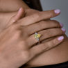 Кольцо GIA 4,02 ct Natural Fancy Yellow/VS2 Pear Cut Diamond(48968) №4
