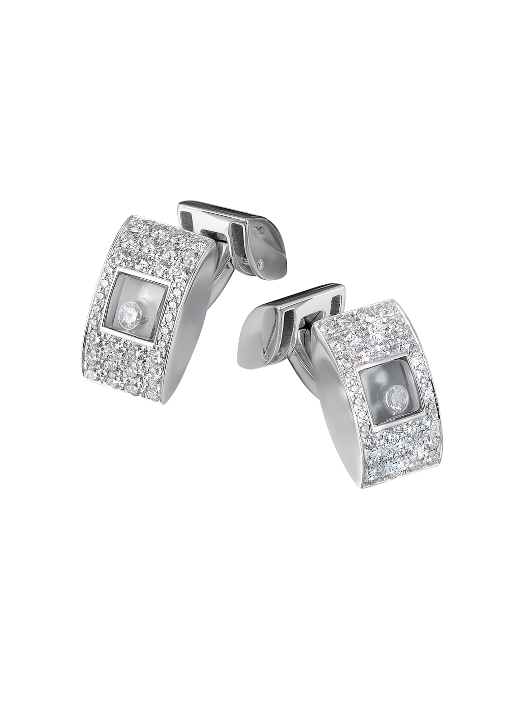 Запонки Chopard Happy Diamonds White Gold Cufflinks 75/3051(13025) №2