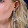 Серьги No name 3,50 ct Round Cut Diamonds & White Gold(45521) №4