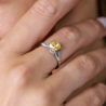 Кольцо Tiffany & Co 2,05 ct Square Antique Cut Fancy Intense Yellow / VS1(44302) №3