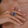 Кольцо No name 2,60 ct Natural Sapphire & 0.51 ct Natural Diamonds(23214) №4