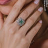 Кольцо GIA 2,00 ct Light Green-Yellow/I1 Princess Cut Diamond(28964) №3