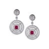 Серьги Graff Bullseye Ruby & Diamond GE19226(18608) №1