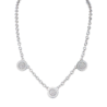 Колье Bvlgari Bulgari Reversible White Gold & Diamond & Onyx 3 Circle 329437(54541) №1