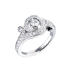 Кольцо Van Cleef & Arpels Nid De Paradis Diamond & White Gold (SIZE 51) VCARN9P800(42394) №1
