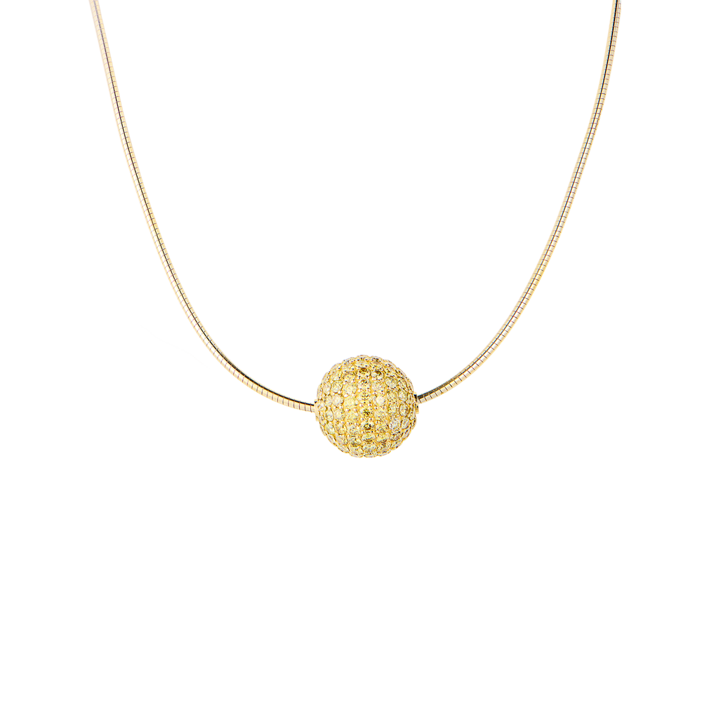 Колье No name Fireball Sapphire & Yellow Gold(49922) №4