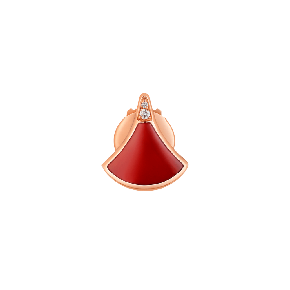 Пусеты Bvlgari Diva's Dream Rose Gold & Carnelian & Diamonds 361993(53413) №4