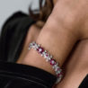 Браслет No name Flowers 9,20 ct Natural Ruby & 9,90 ct Diamonds & White Gold(49569) №2