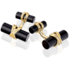 Запонки Tiffany & Co Onyx & Yellow Gold Cufflinks(50259) №1