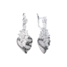 Серьги No name 4,15 ct Round & Marquise Diamonds & 0.75 Black Diamonds & White Gold(49752) №1